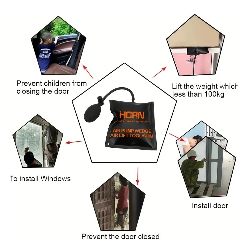 Power Tools For Windows - Air Pump Wedges Inflatable Airbag For