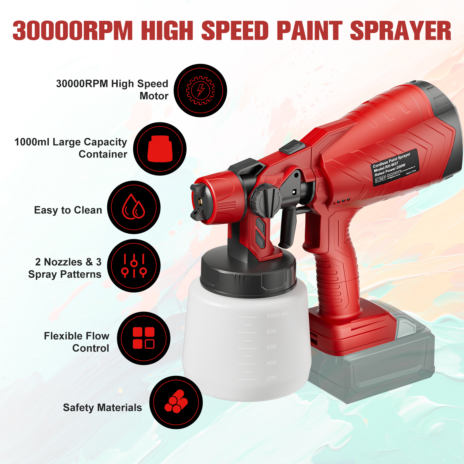 Cordless Electric Spray Gun Fo - Power Tools For Windows のレビューと価格
