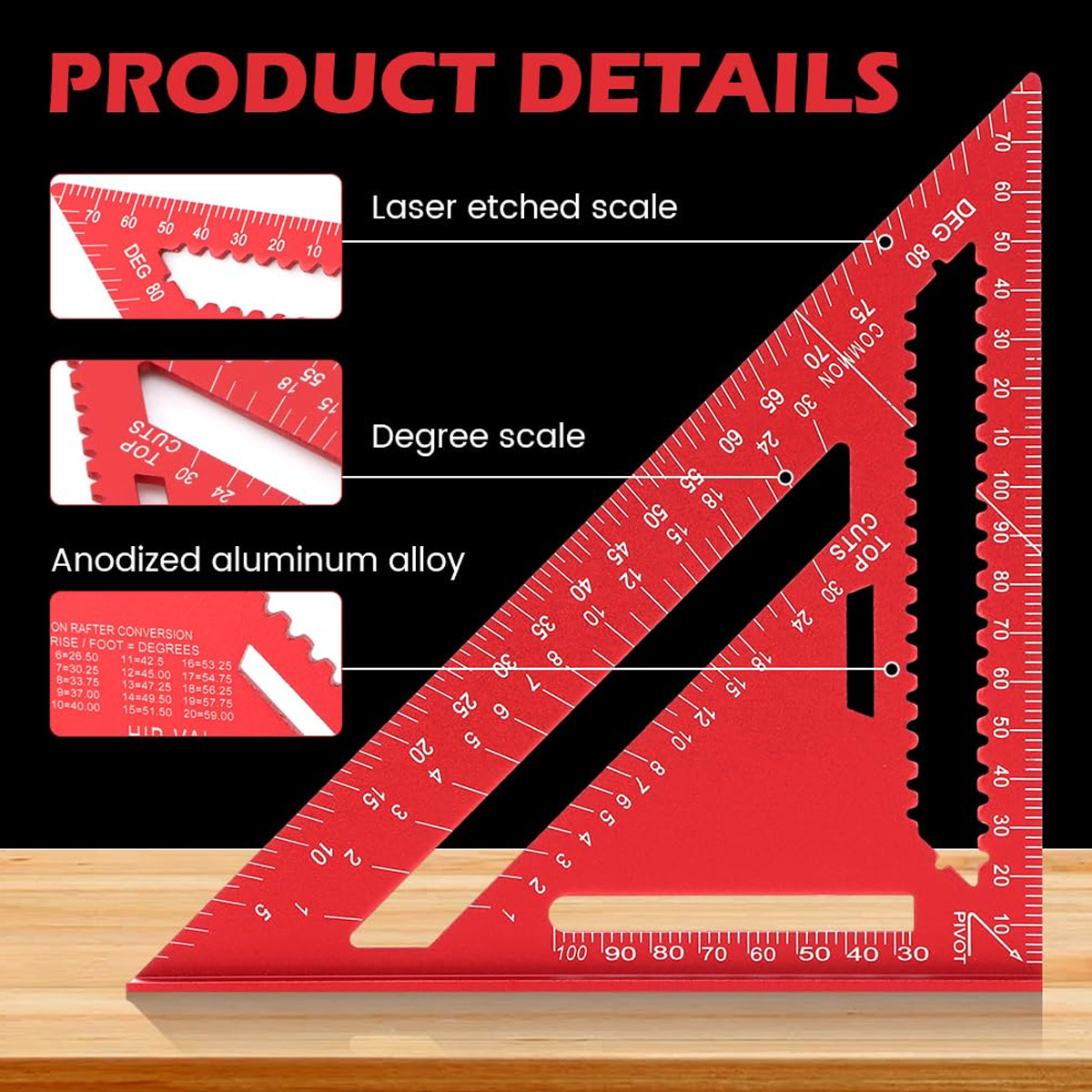 Aluminum Alloy Speed Square Hi - Power Tools Aldi のレビューと価格