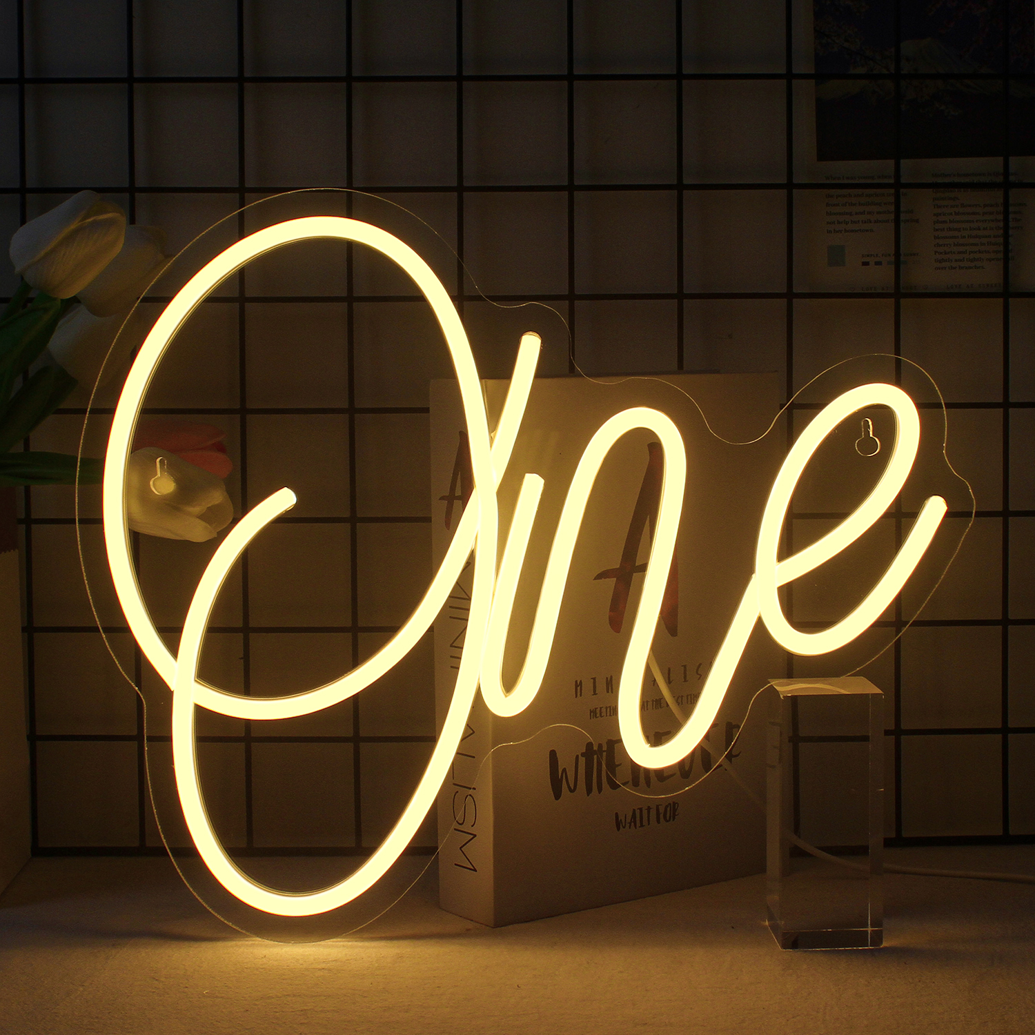 Number One Letter Neon Sign Le - Power Tools Logo のレビューと価格
