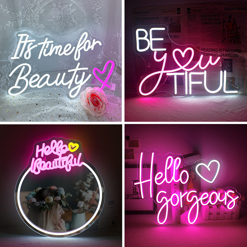 It's Time For Beauty Neon Sign - Power Tools Logo のレビューと価格
