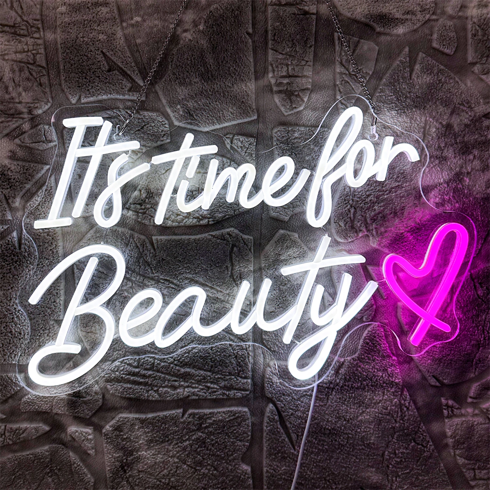 It's Time For Beauty Neon Sign - Power Tools Logo のレビューと価格