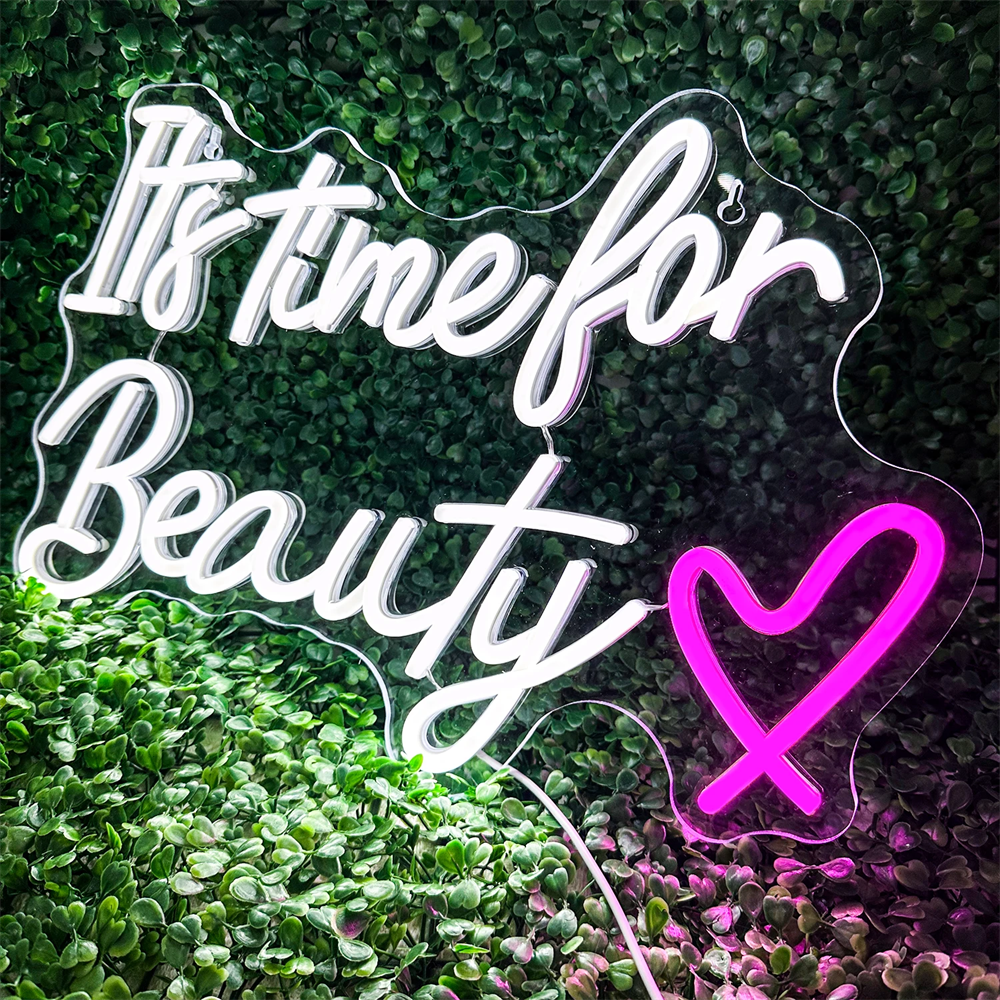 It's Time For Beauty Neon Sign - Power Tools Logo のレビューと価格