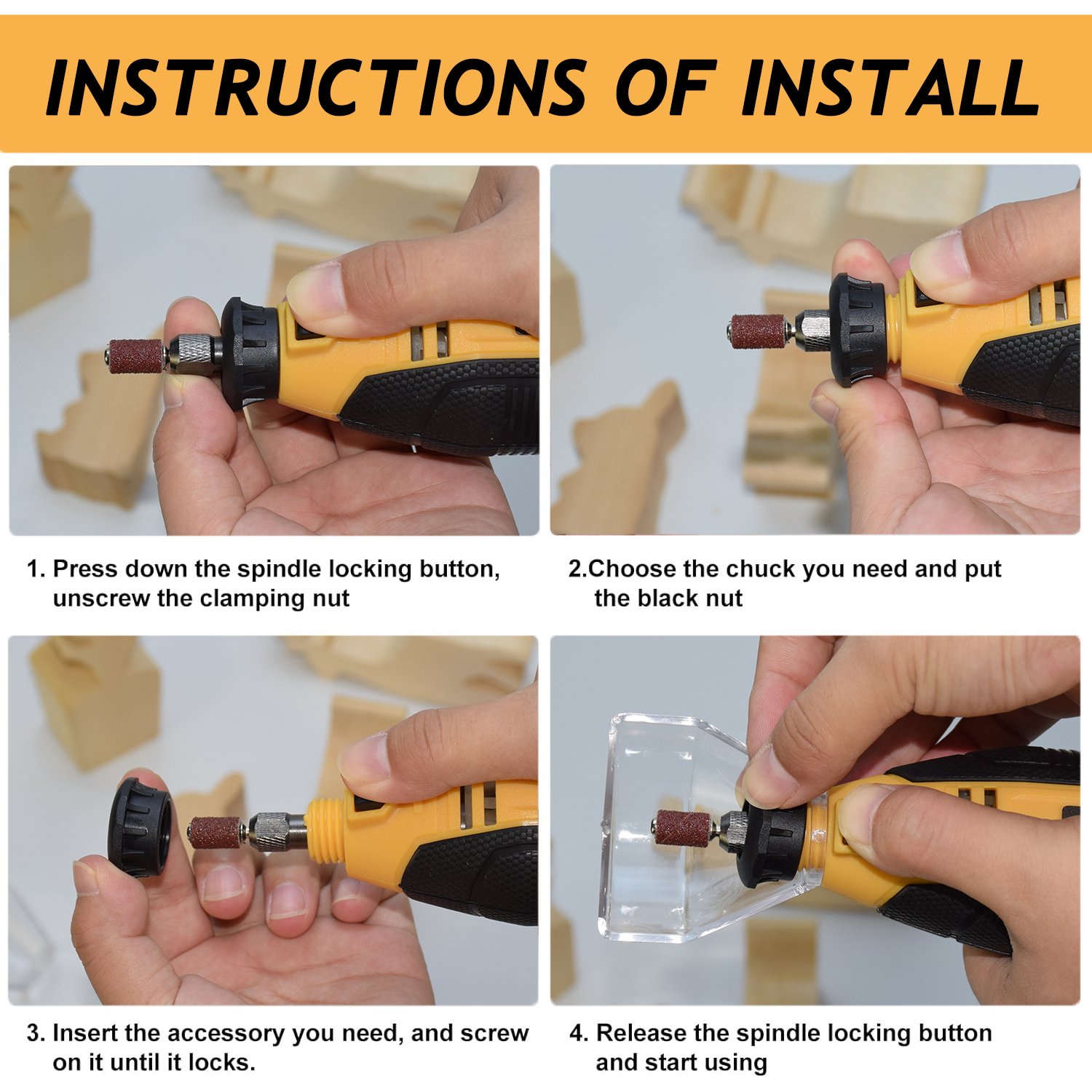 Rotary Tool Kit, Equipped With - Power Tools Set のレビューと価格