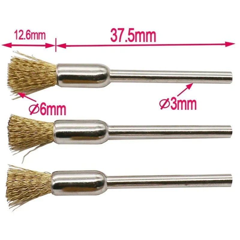 9 Pcs 3mm Copper Wire Brushes  - Power Tools Accessories のレビューと価格