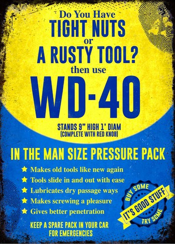Vintage Retro WD40 Spray Garag - Power Tools Aldi のレビューと価格