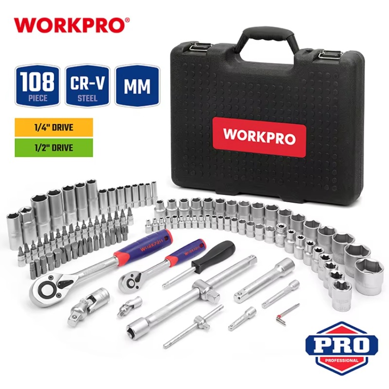 108pcs Professional Mechanics  - Power Tools Set のレビューと価格