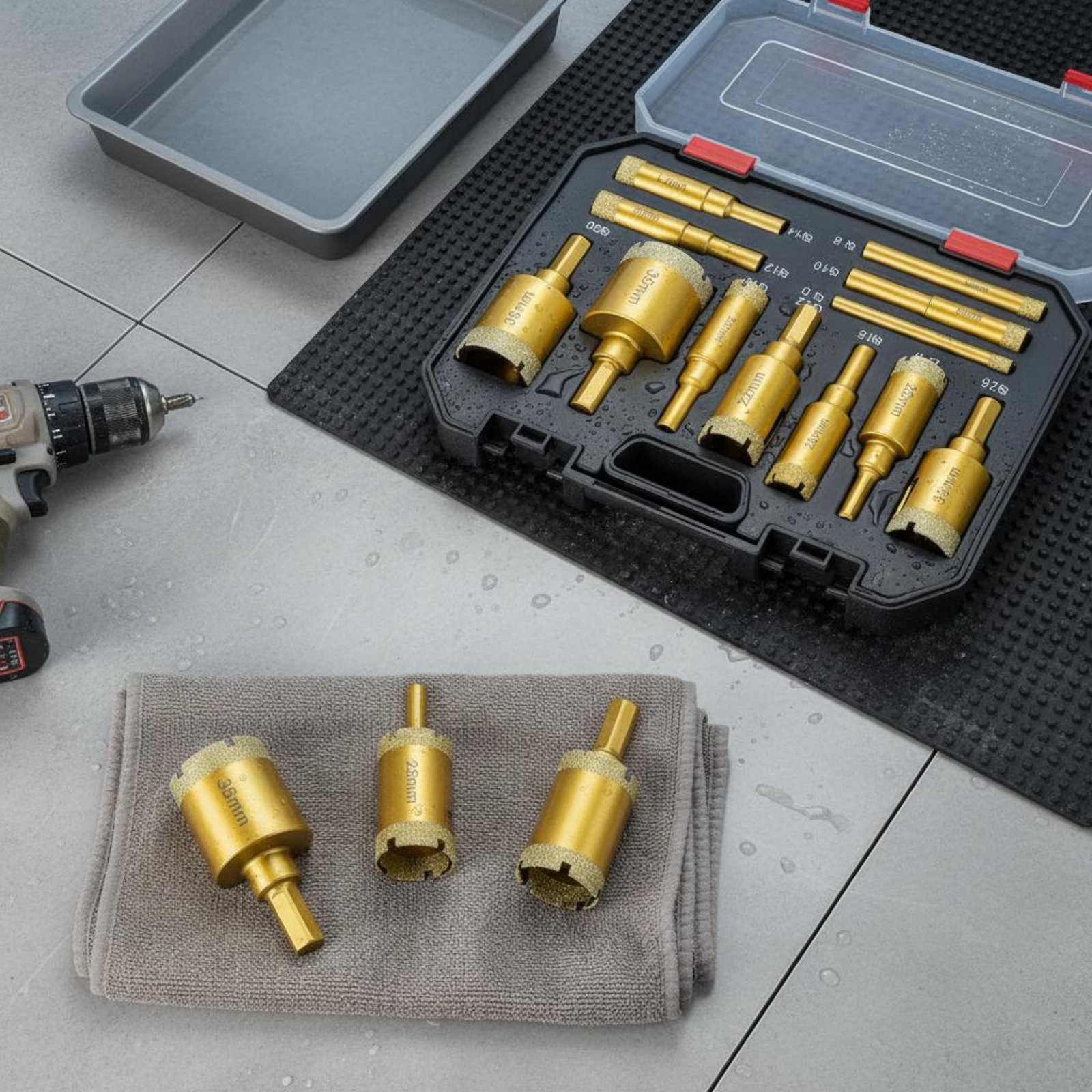 12 Pieces Brazed Crystal Drill - Power Tools Set のレビューと価格