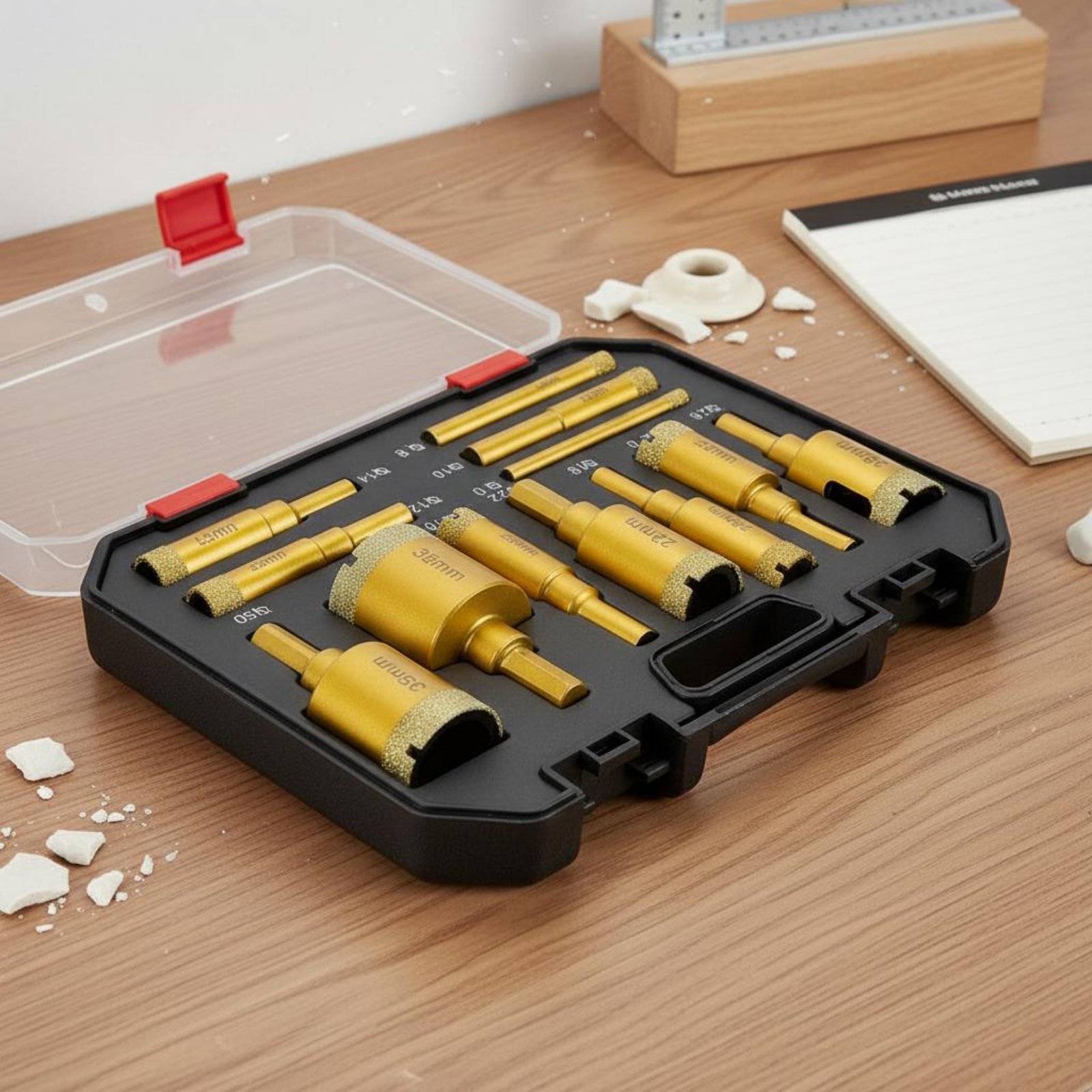 12 Pieces Brazed Crystal Drill - Power Tools Set のレビューと価格