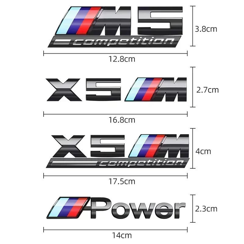 3D ABS Chrome Emblem Letters l - Power Tools Logo のレビューと価格