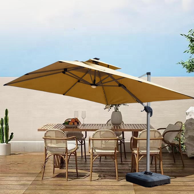 L  Big Size Cantilever Parasol - Power Tools Logo のレビューと価格