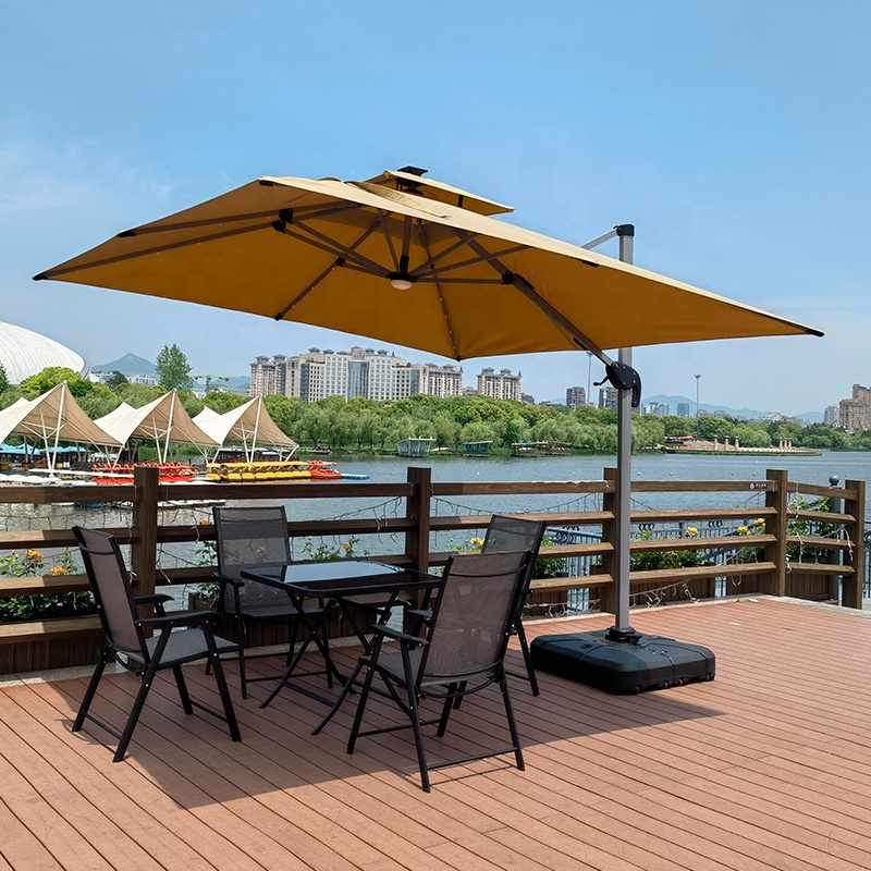 L  Big Size Cantilever Parasol - Power Tools Logo のレビューと価格